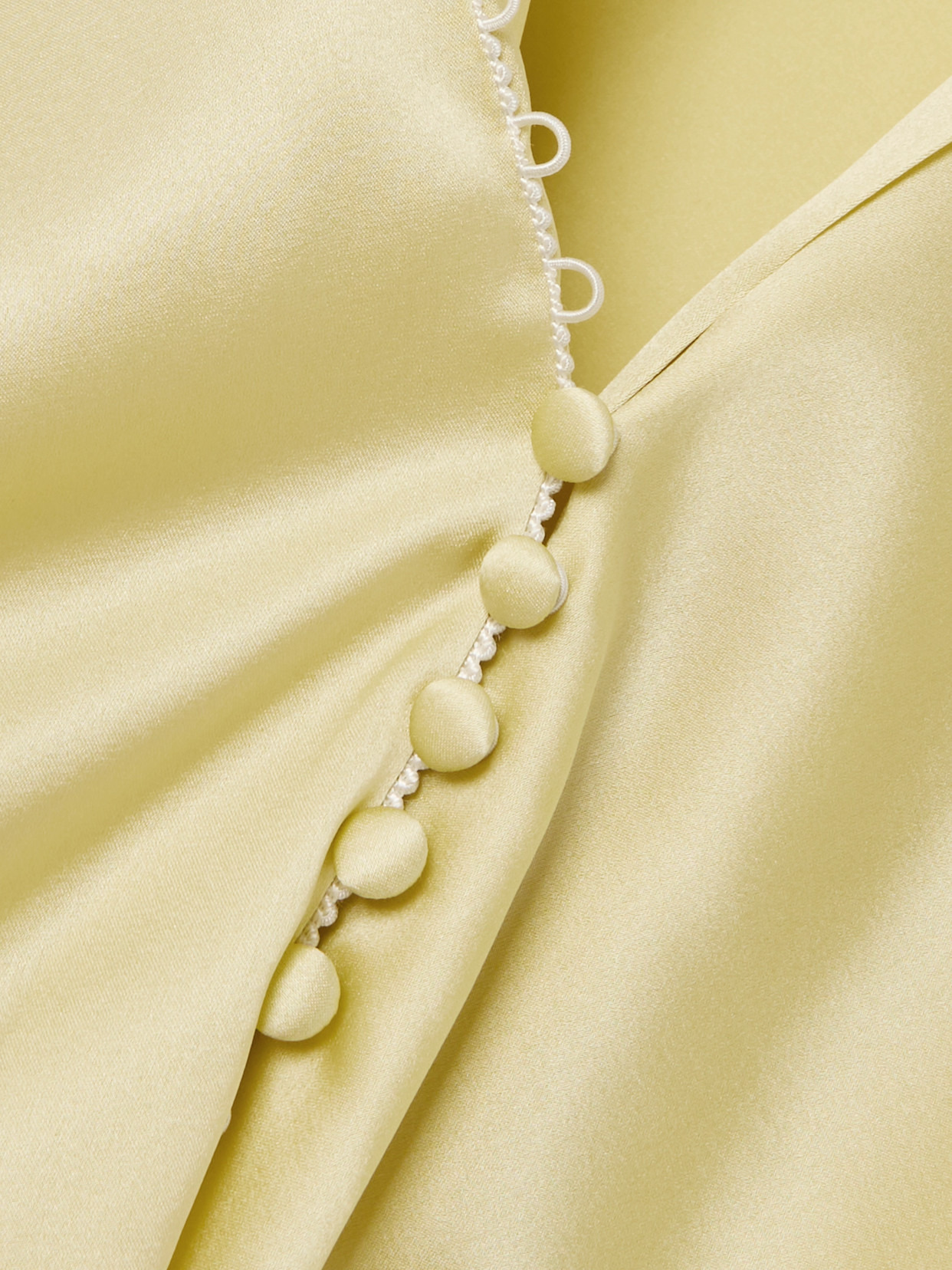 Wrap-effect Stretch-silk Satin Shirt - 4