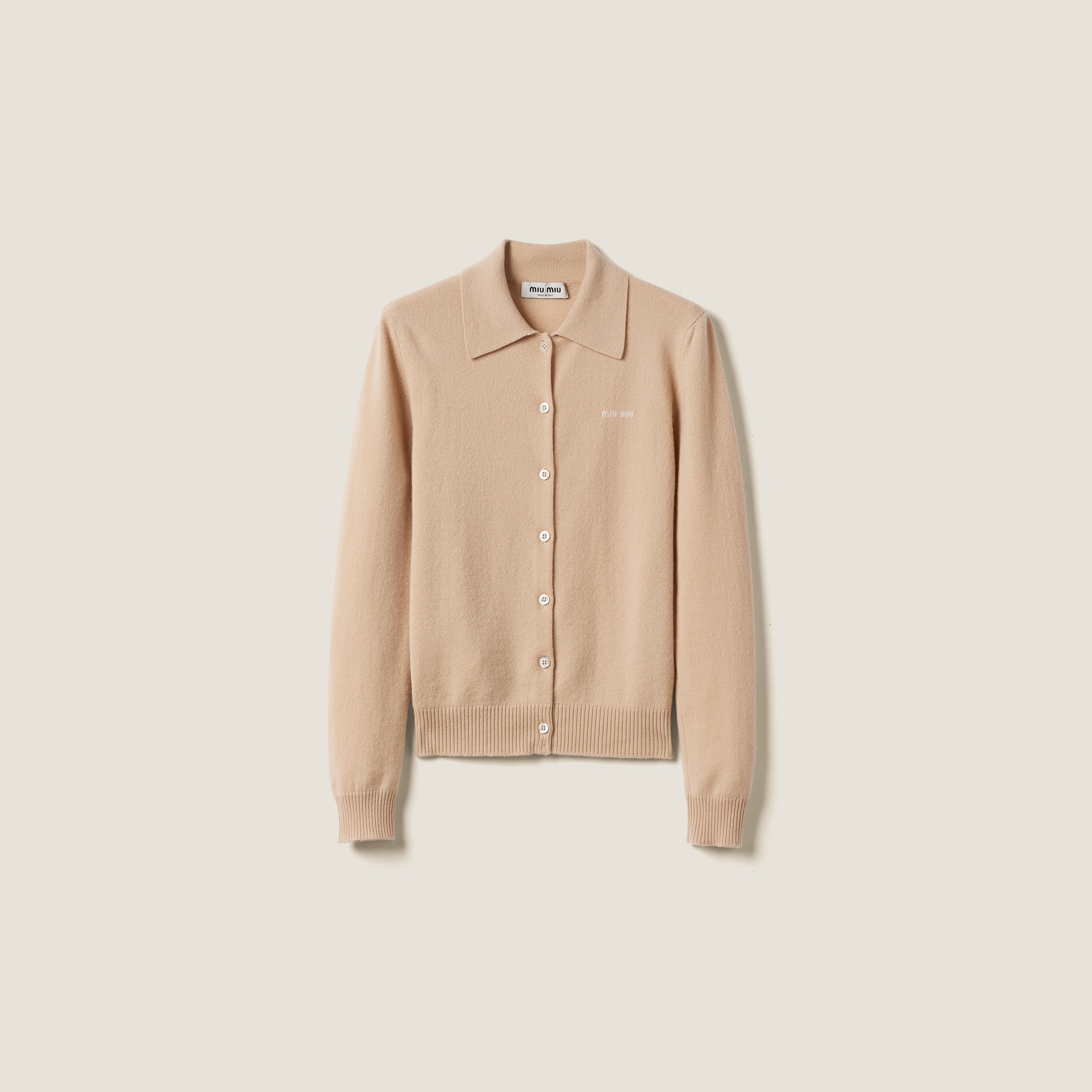 Cashmere knit cardigan - 1