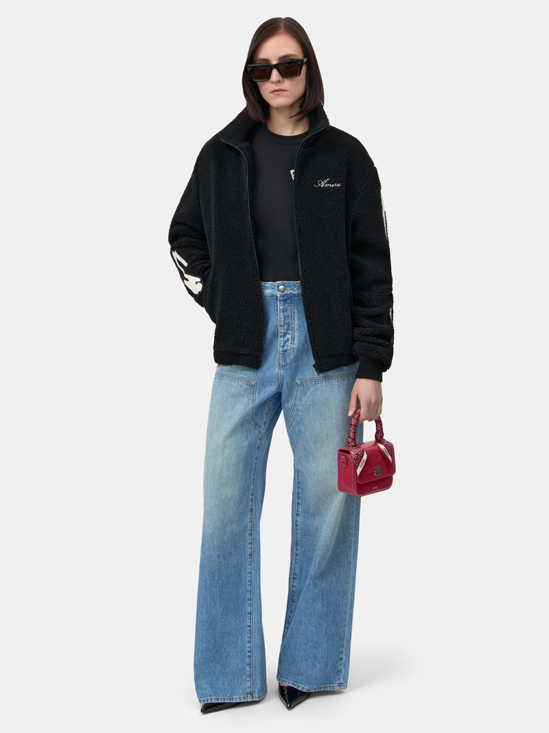 AMIRI WOMEN'S BONES FLEECE JACKET outlook