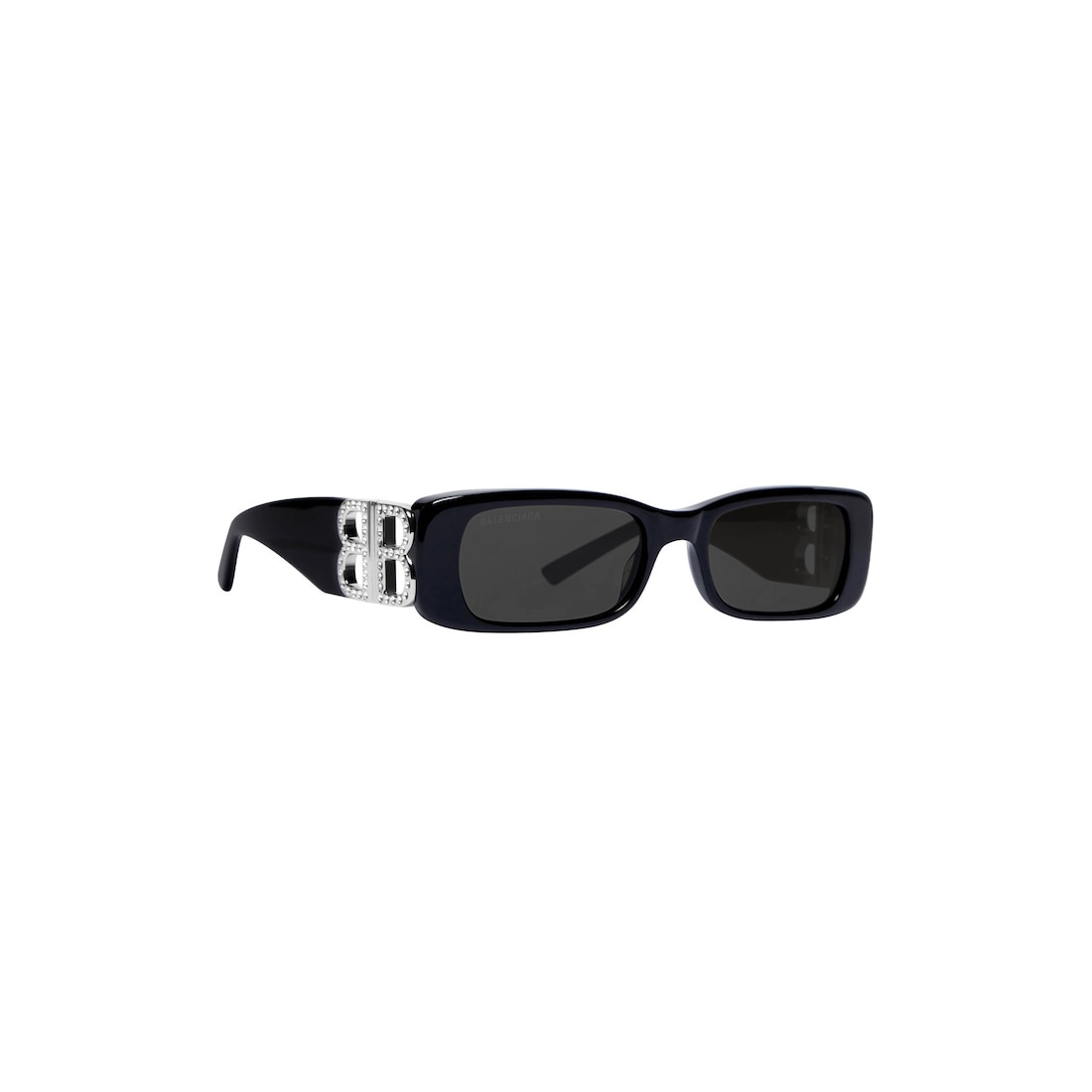 Women's Dynasty Rectangle Sunglasses in Black - 4