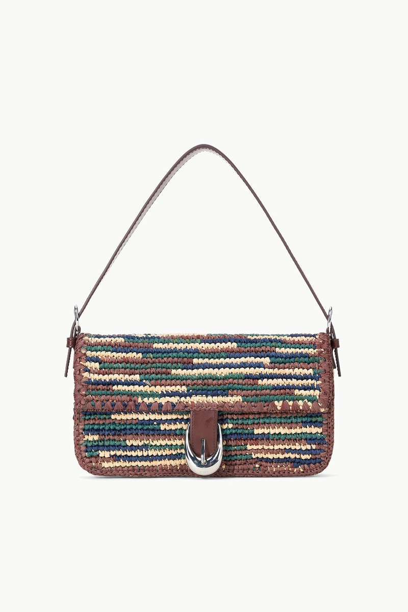 STAUD HARLOW RAFFIA BAG MIXED RAFFIA 1