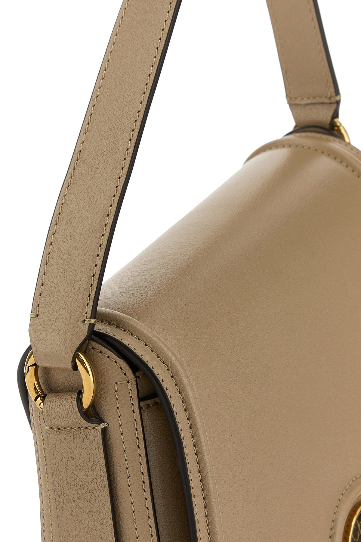 Cappuccino leather Horse Medal crossbody bag - 4