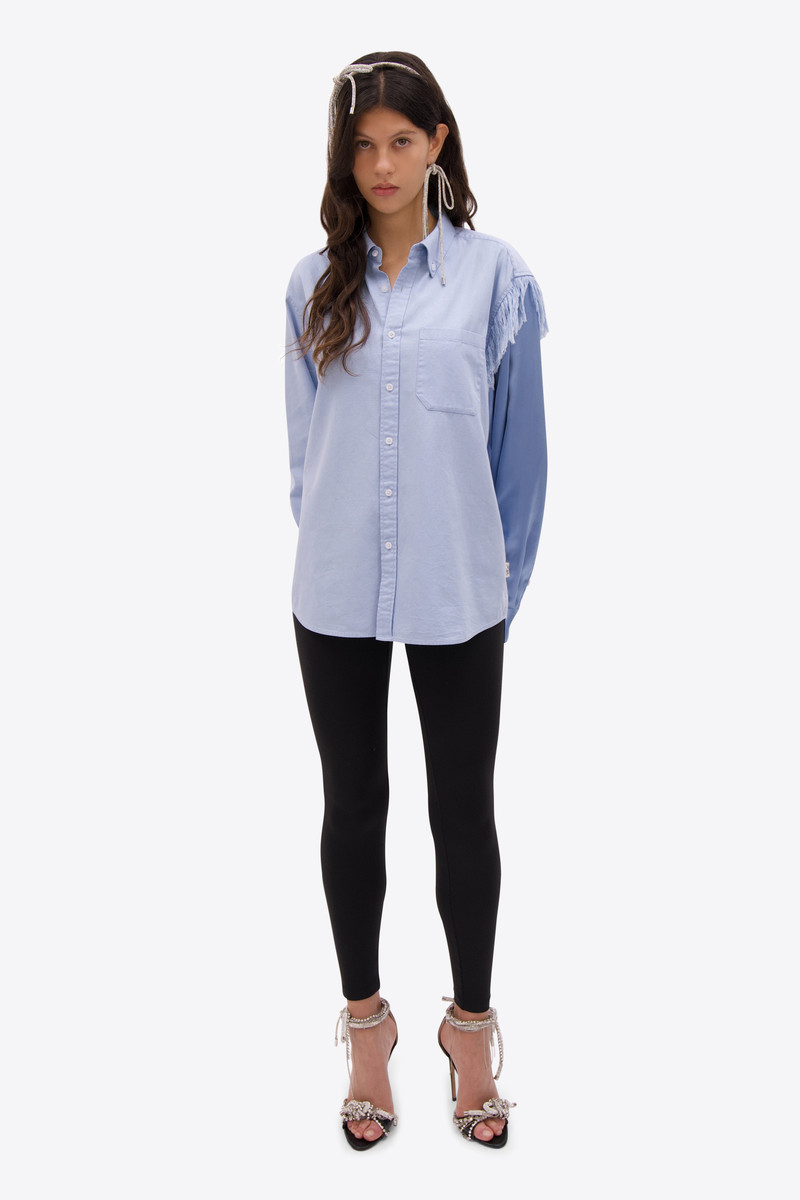 AREA DECONSTRUCTED SATIN OXFORD SHIRT outlook