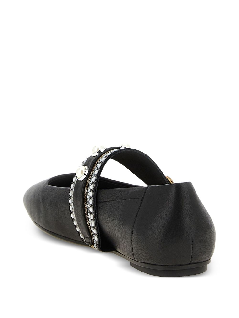 embellished-buckle ballet flats - 4