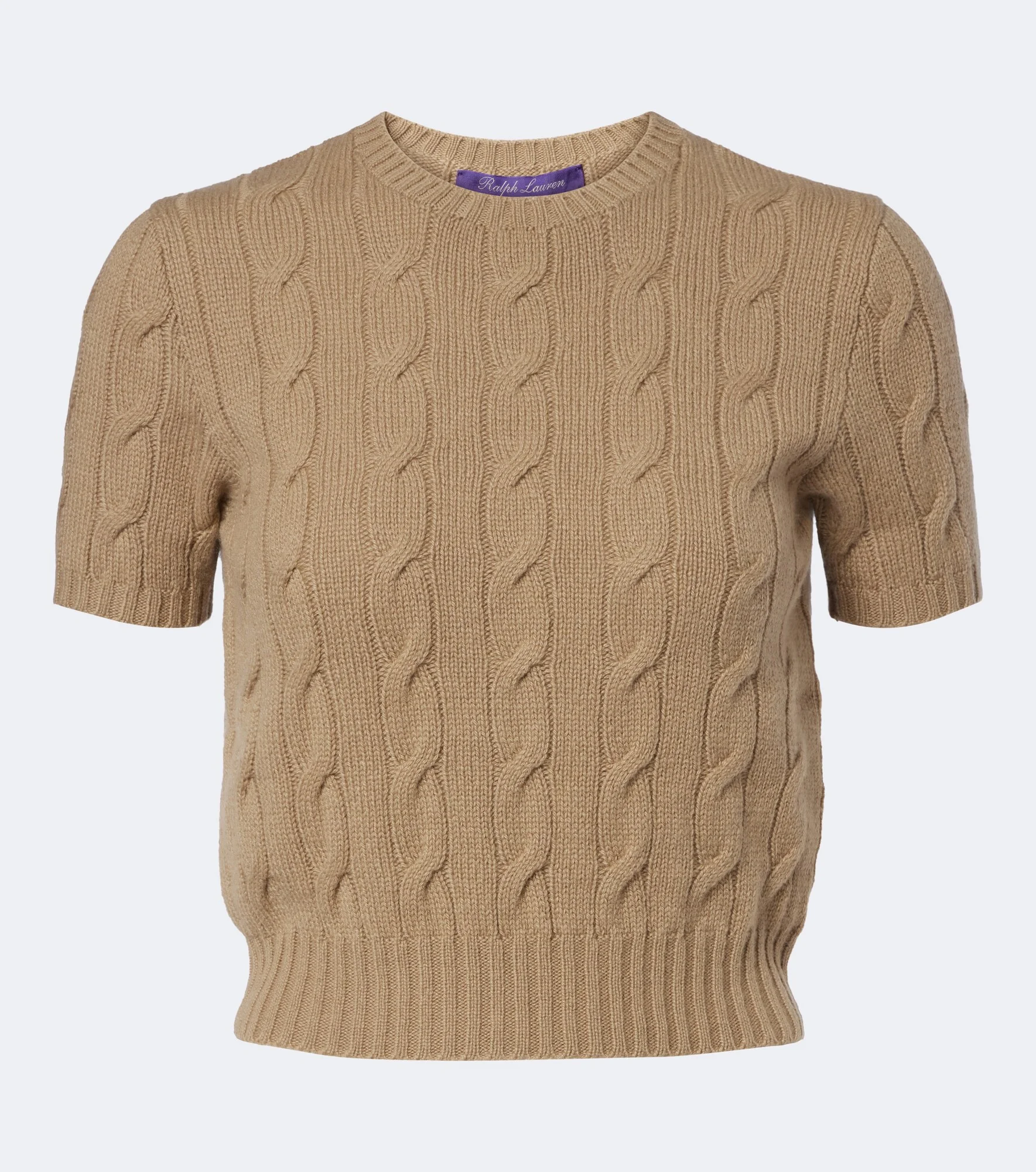 Cable-knit cashmere sweater - 1