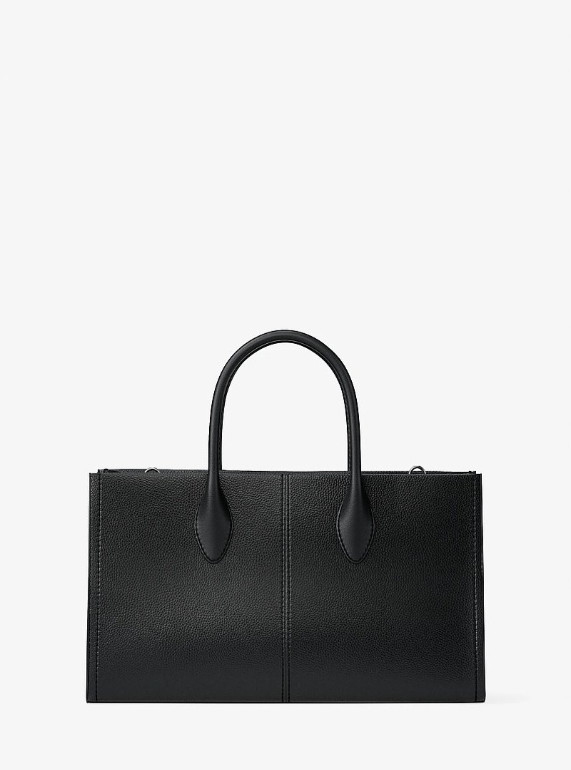 Mirella Medium Pebbled Leather Satchel 5