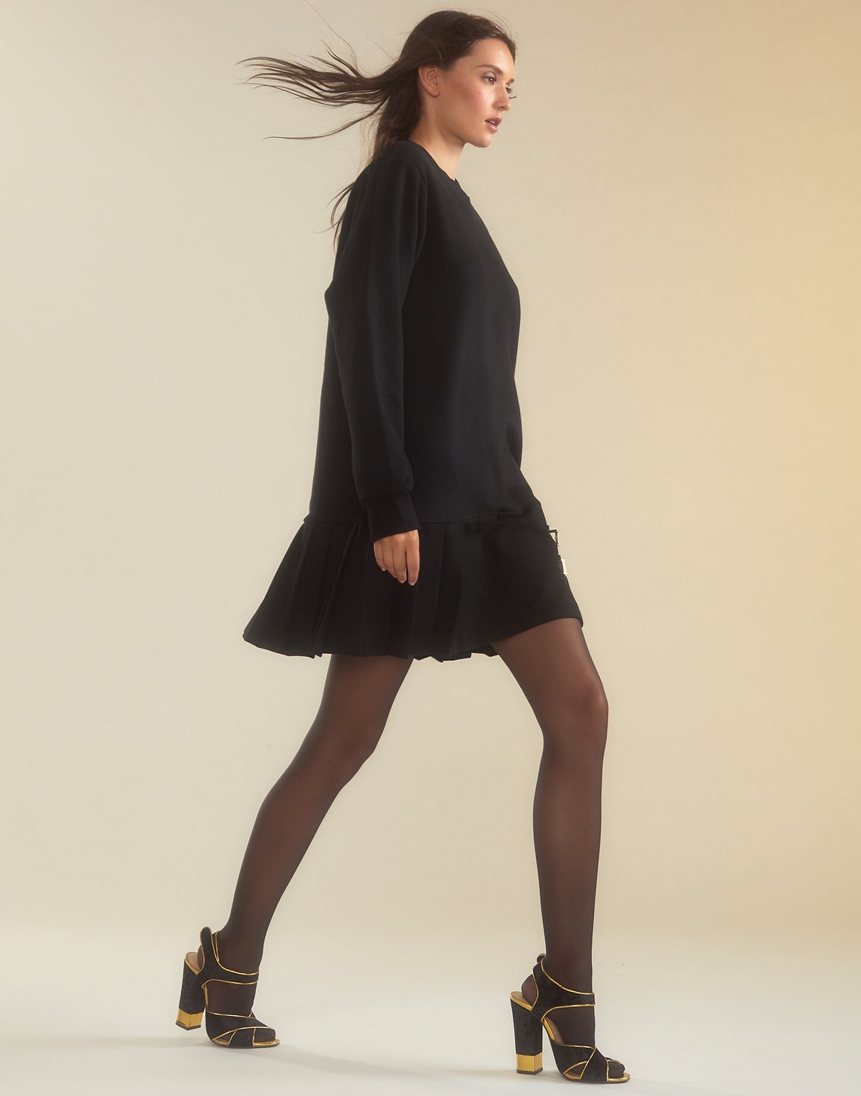 Preston Pleated Sweatshirt Dress - 5
