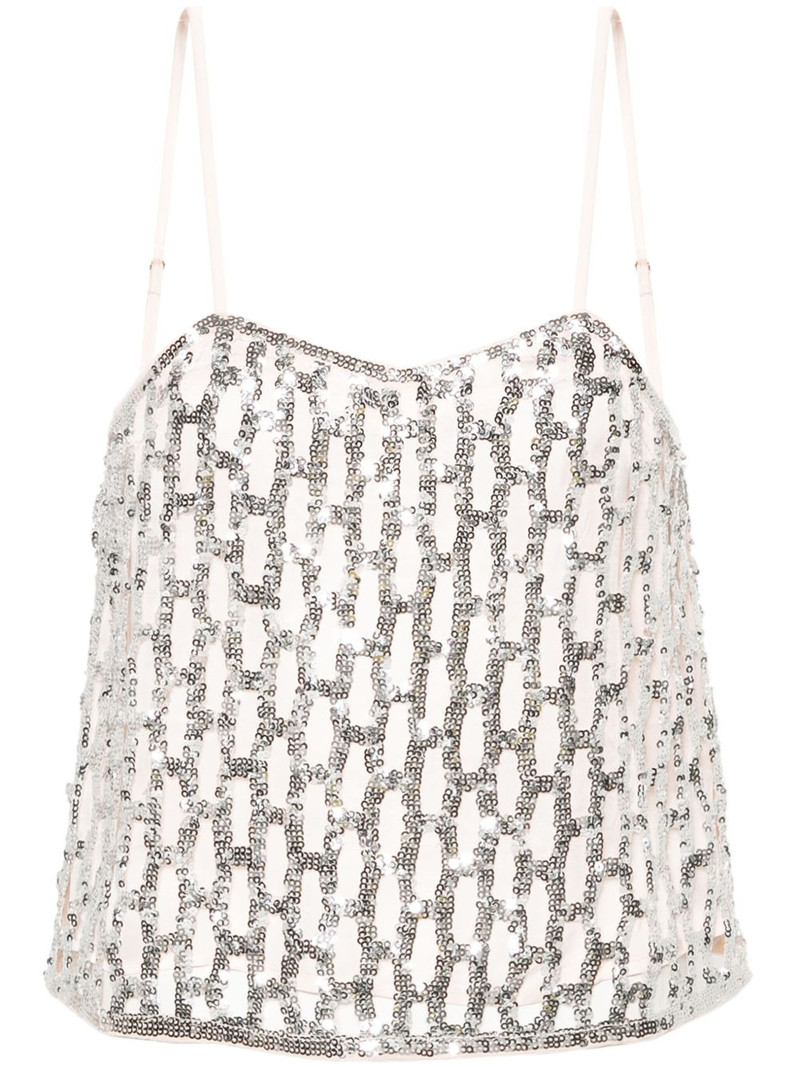 sequin-embellished sleeveless top 1