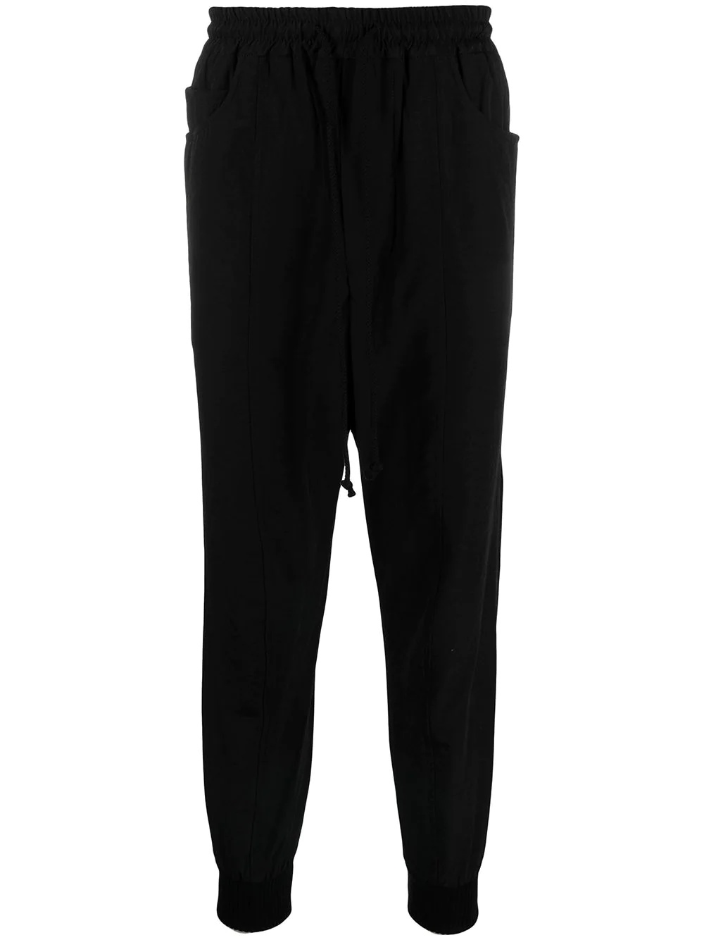 cuffed logo track pants - 1