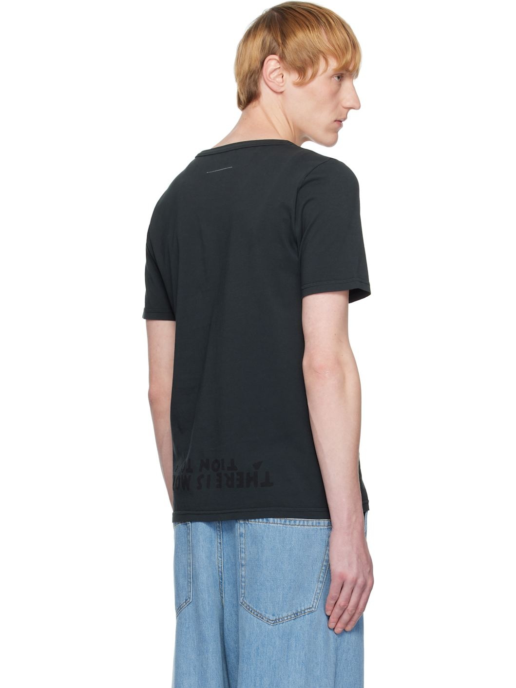 Black V-Neck SIDA Jersey T-shirt - 3