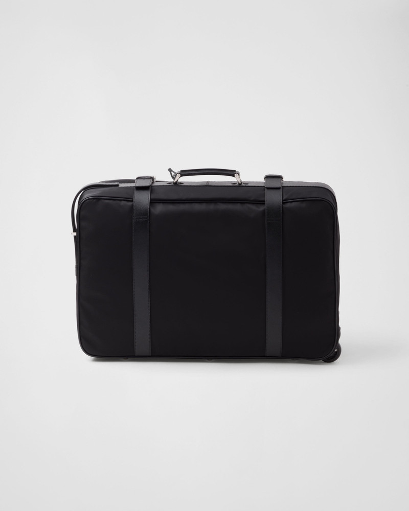 Re-Nylon and Saffiano leather suitcase 3