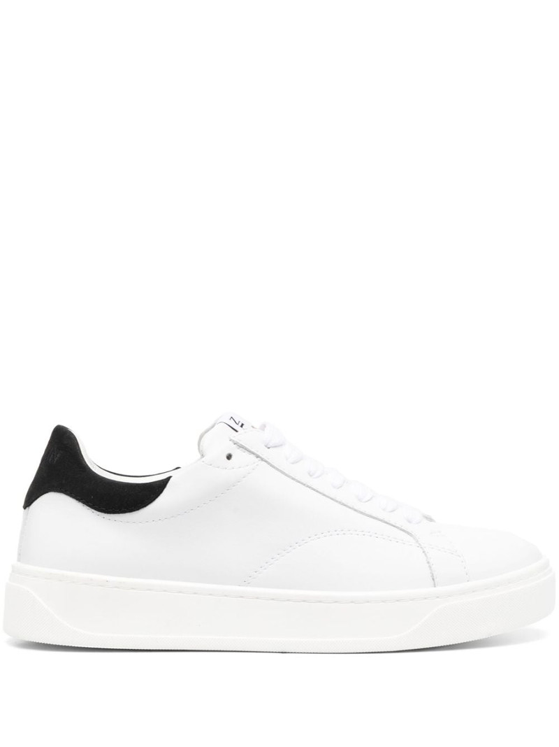 logo-patch lace-up sneakers 1