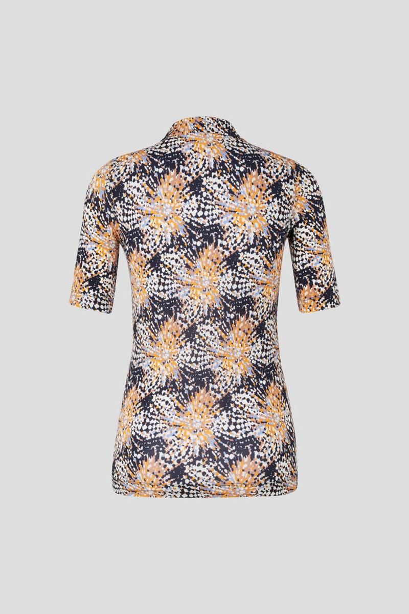 BOGNER Alina Polo shirt in Navy blue/Orange outlook