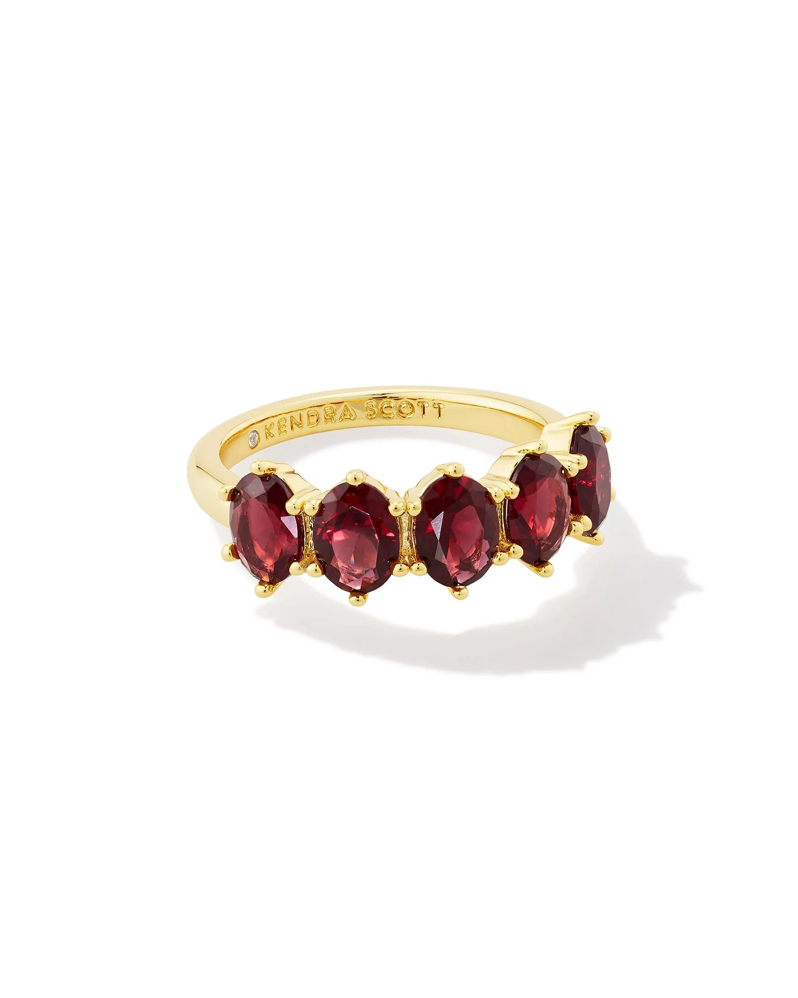 Cailin Gold Crystal July Band Ring - 1