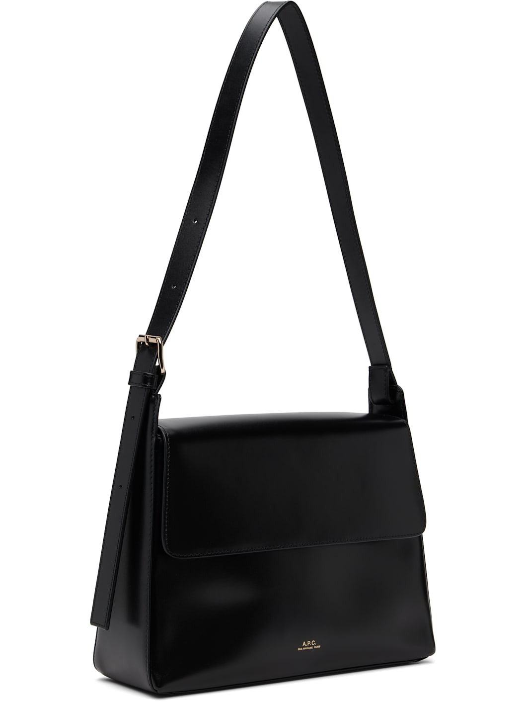 Black Virginie Flap Bag - 2