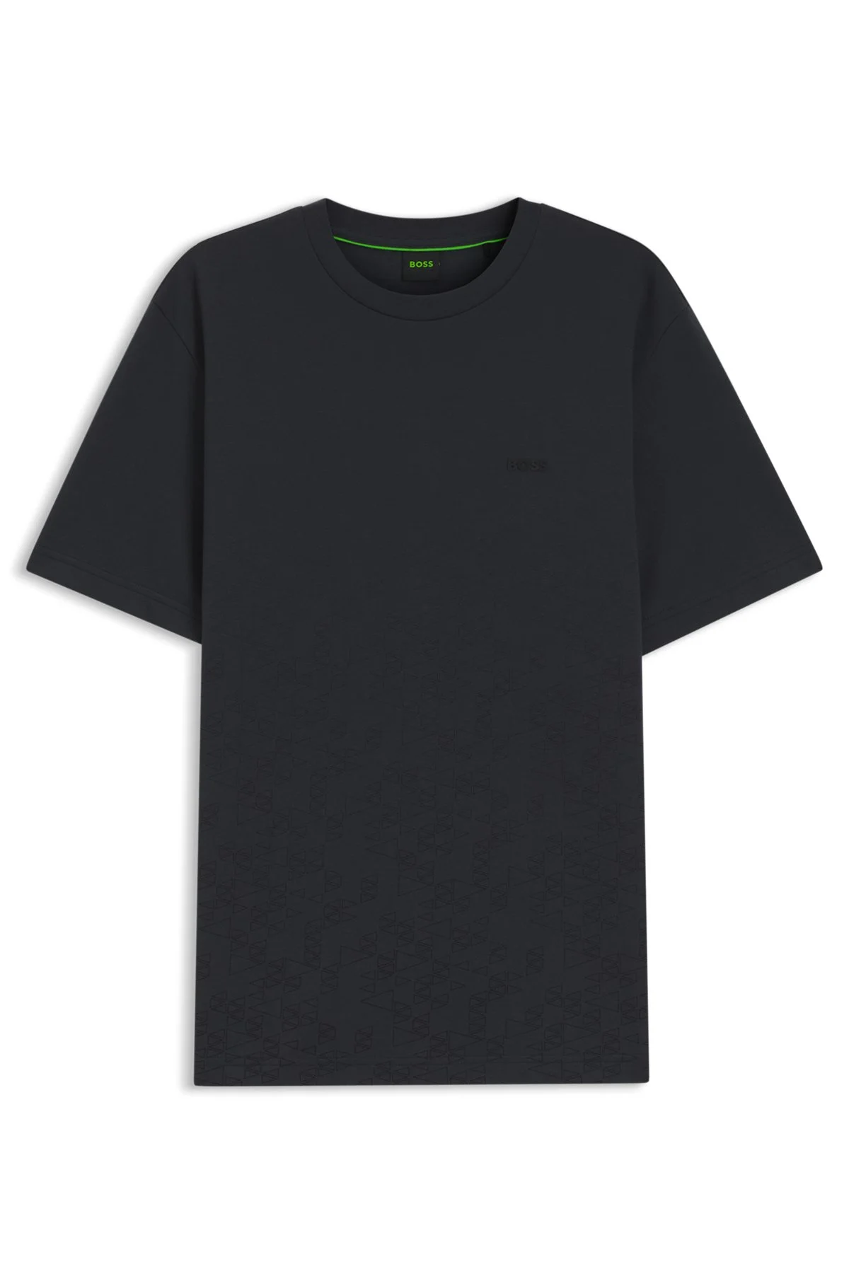 COTTON-PIQUÉ T-SHIRT WITH ALL-OVER PRINT - 1