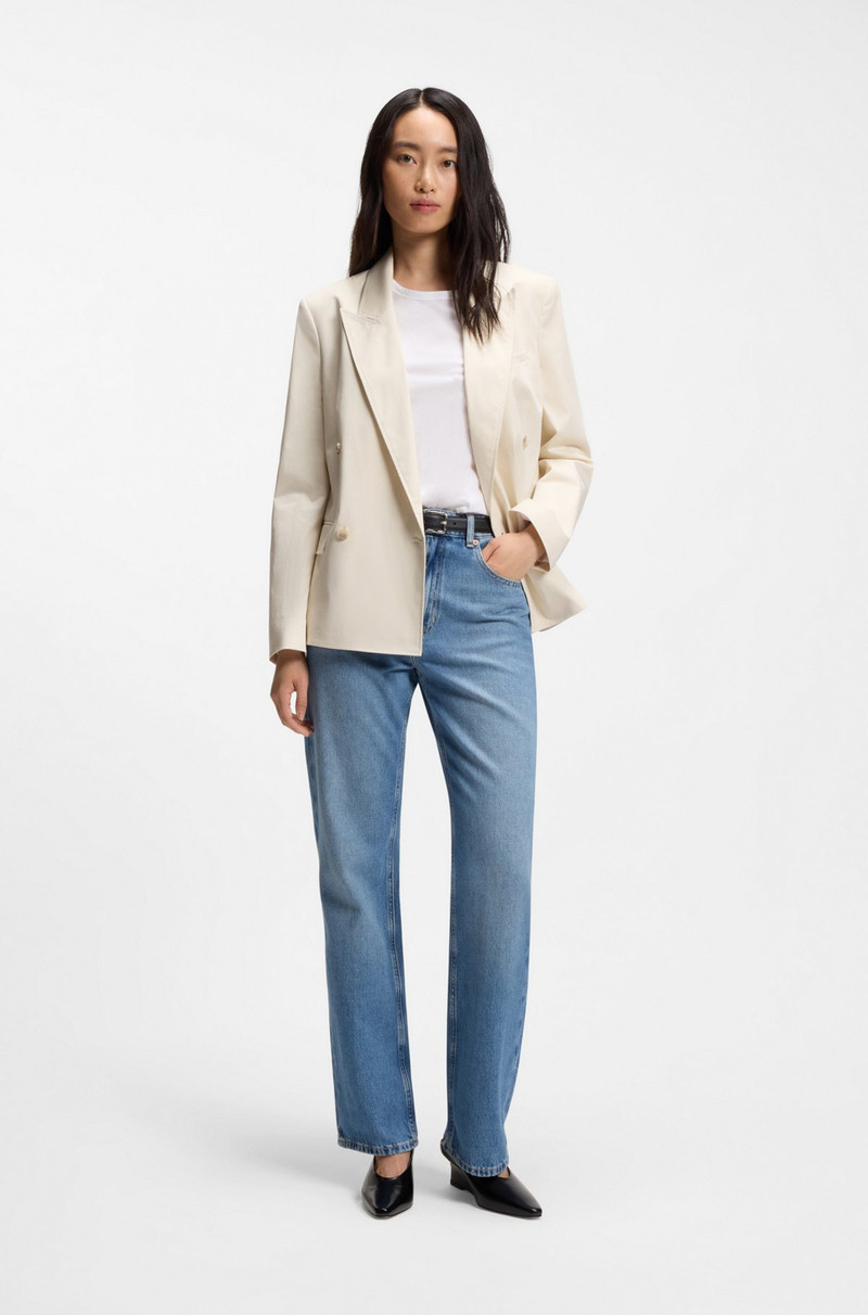 BOSS LOGO-ARTWORK SLIM-FIT T-SHIRT IN COTTON JERSEY outlook