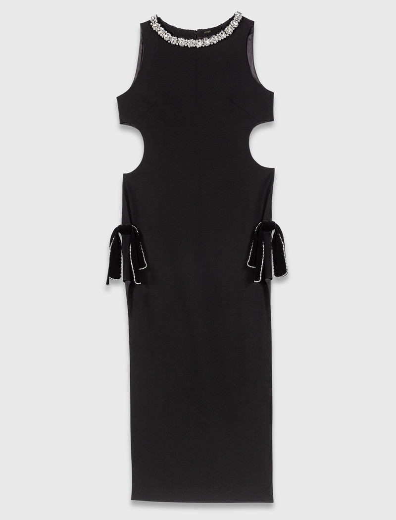 Jewel-collar maxi dress 1