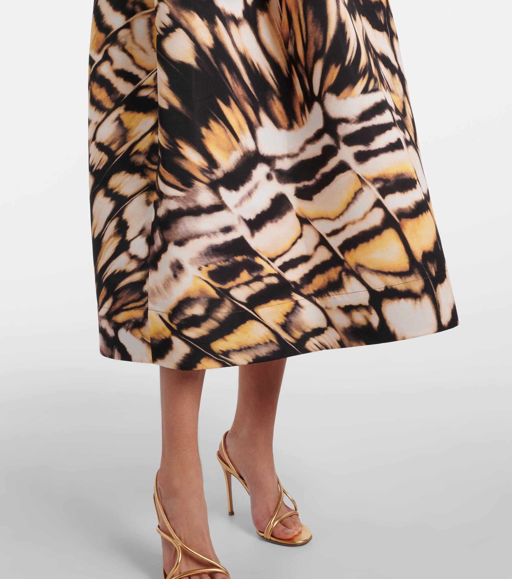 Printed faille cocktail dress - 6