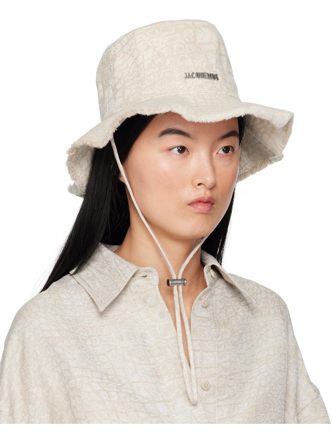 Beige La Croisière 'The Artichaut' Bucket Hat - 2