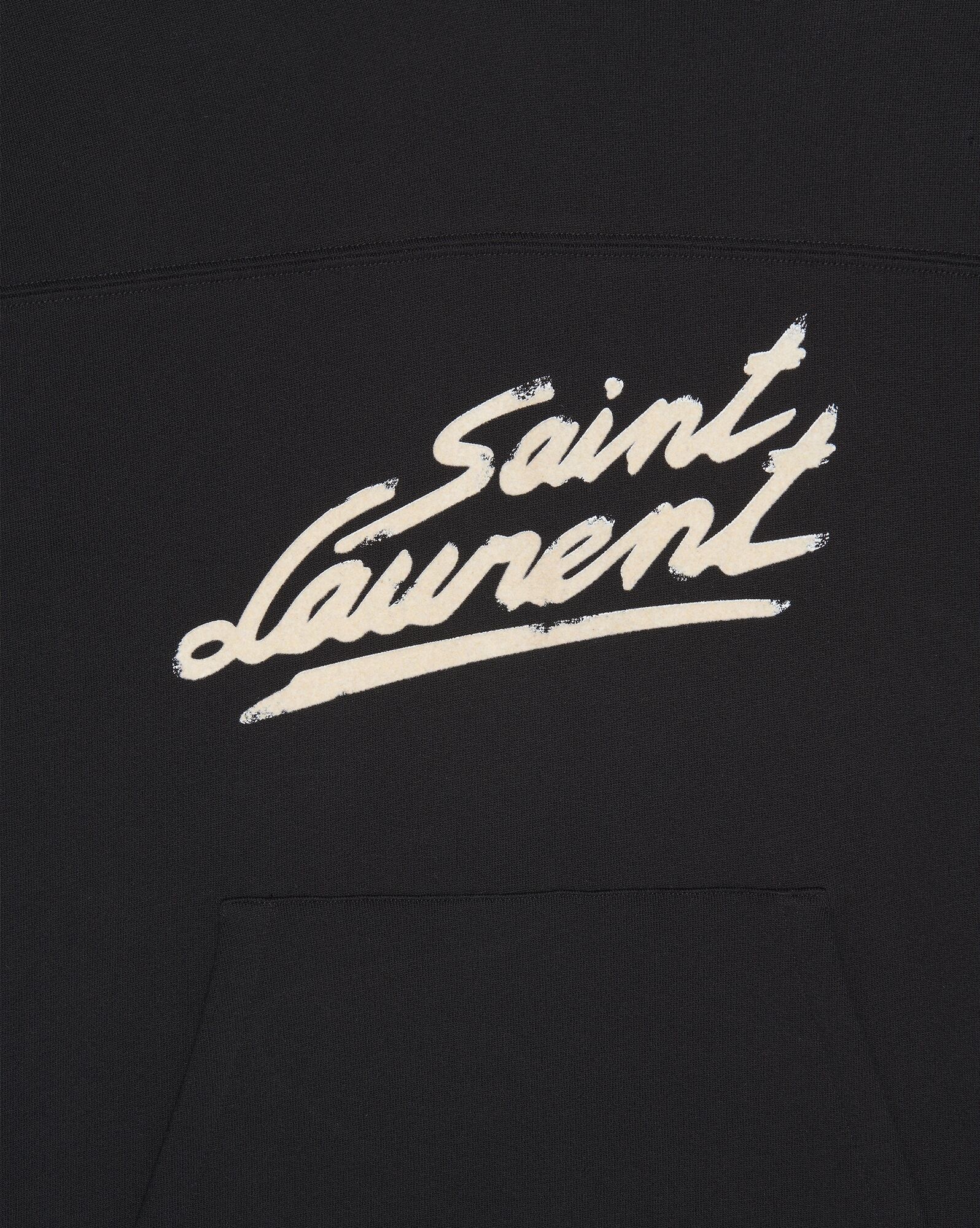 "saint laurent" '50s signature hoodie - 3