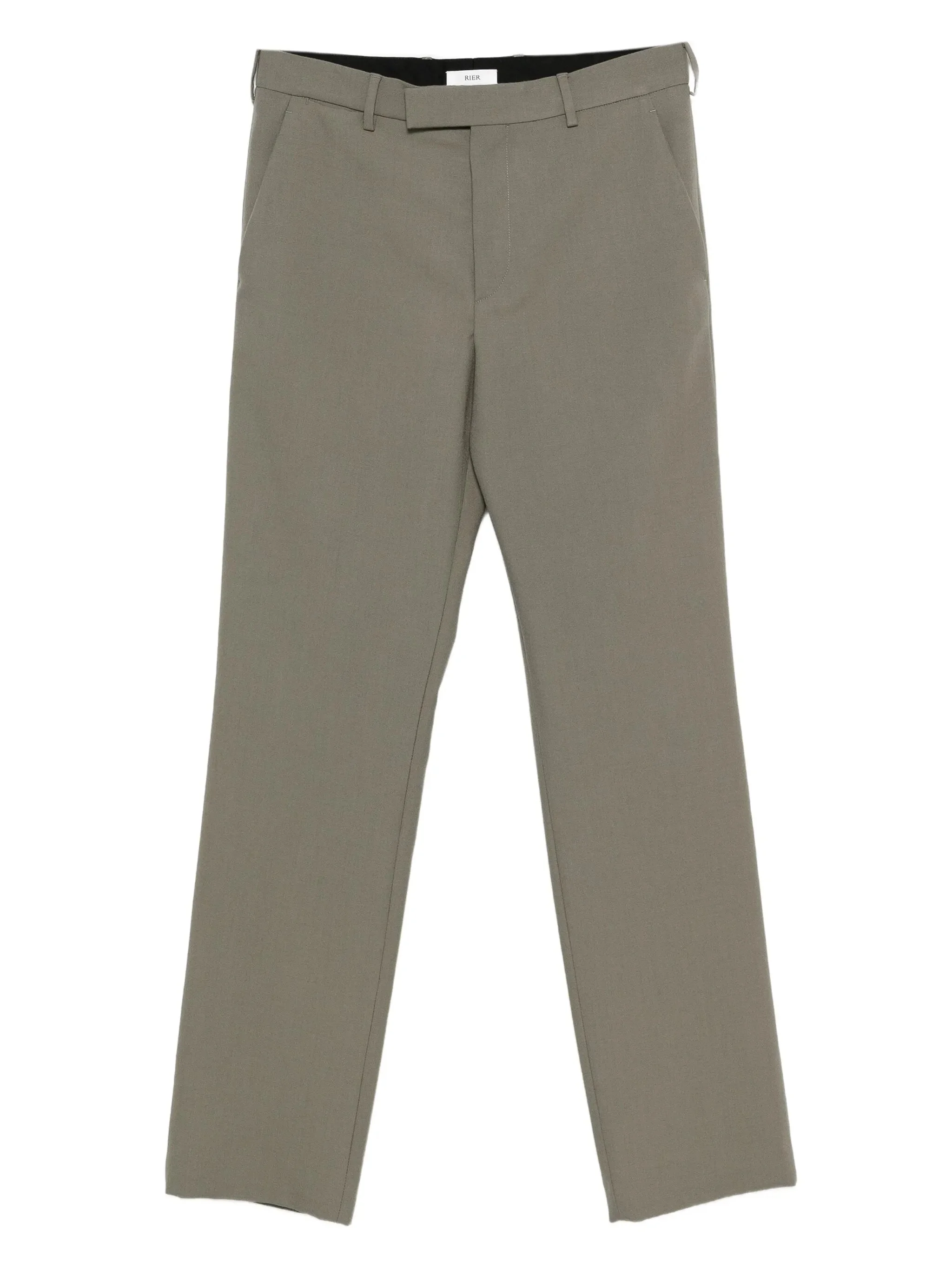 concealed-fastening wool trousers - 1