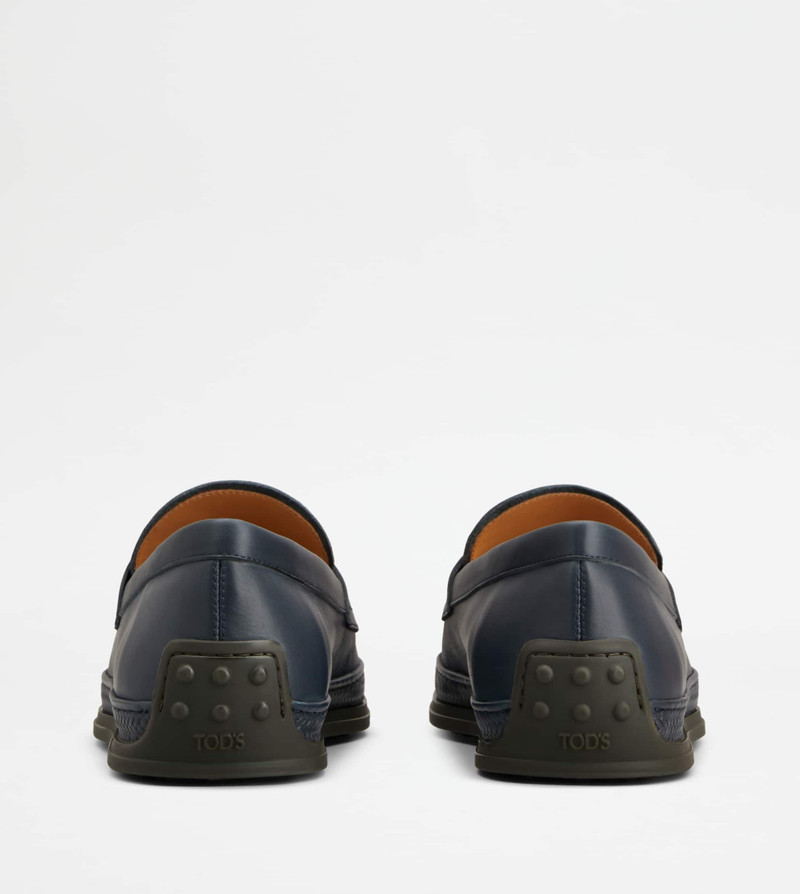 Tod's LOAFERS IN LEATHER - BLUE outlook