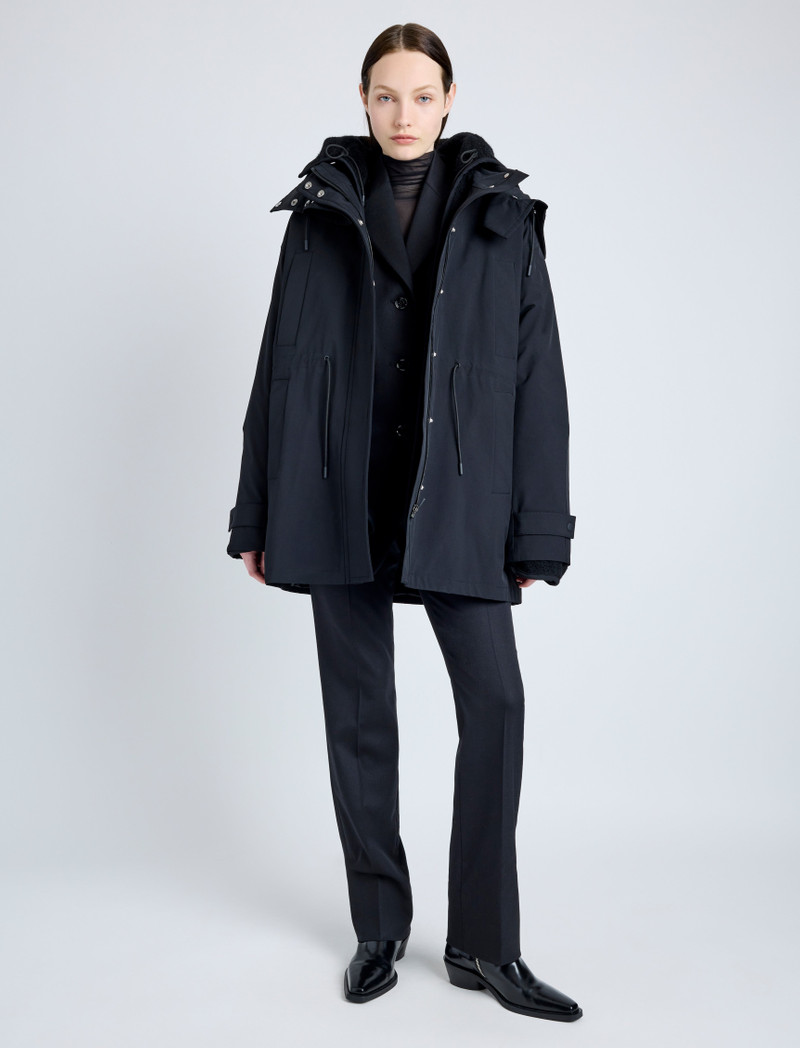 Proenza Schouler Wilder Coat in Stretch Nylon with Fleece Lining outlook