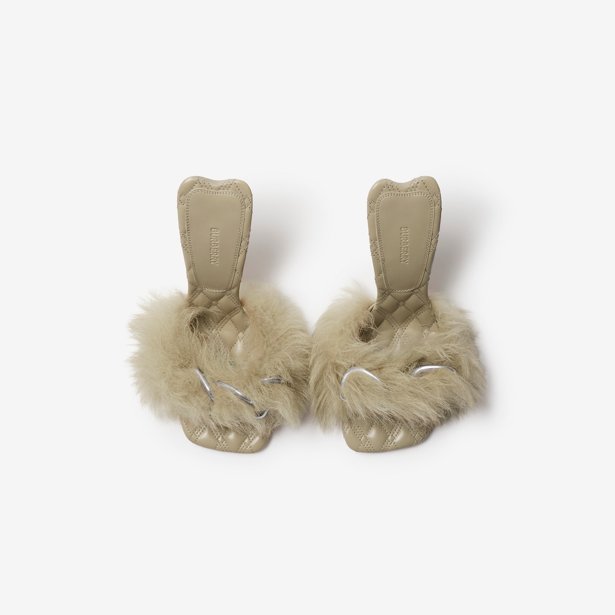 Shearling B Minnie Mules - 5