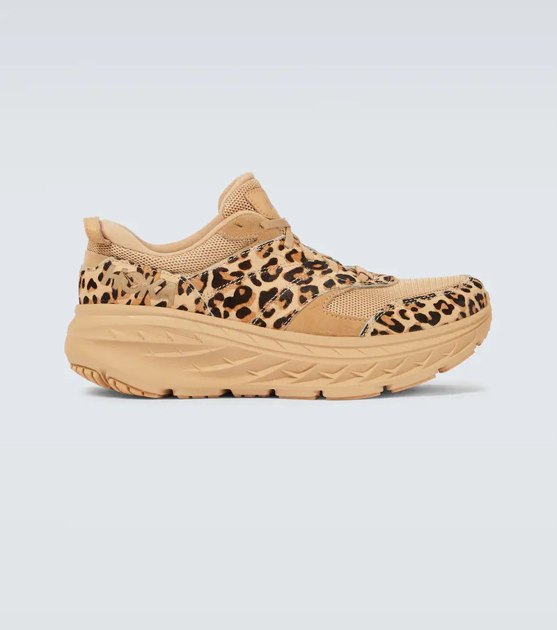 x Engineered Garments Bondi L calf hair and suede sneakers - 1