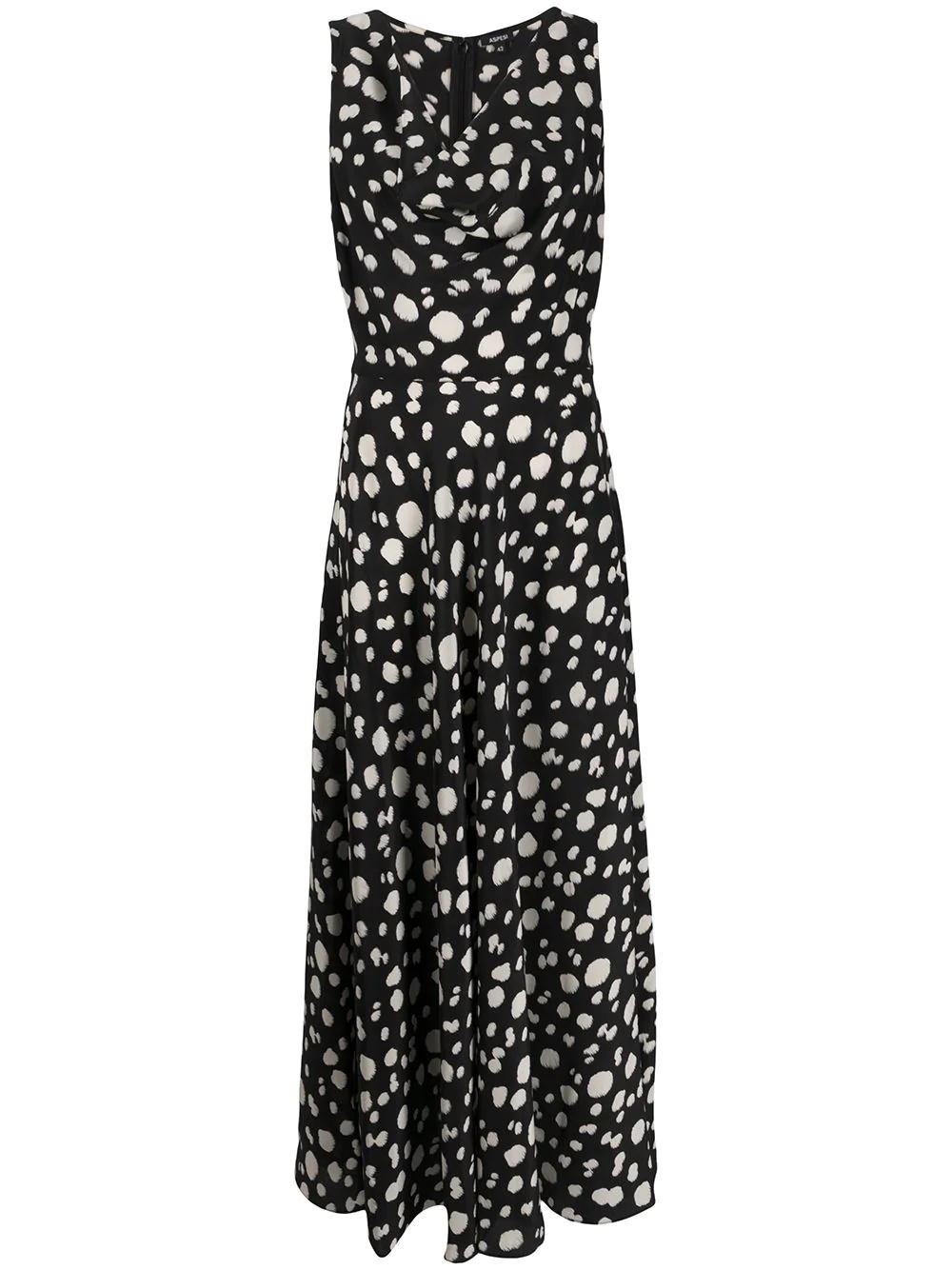 polka dot print dress - 1