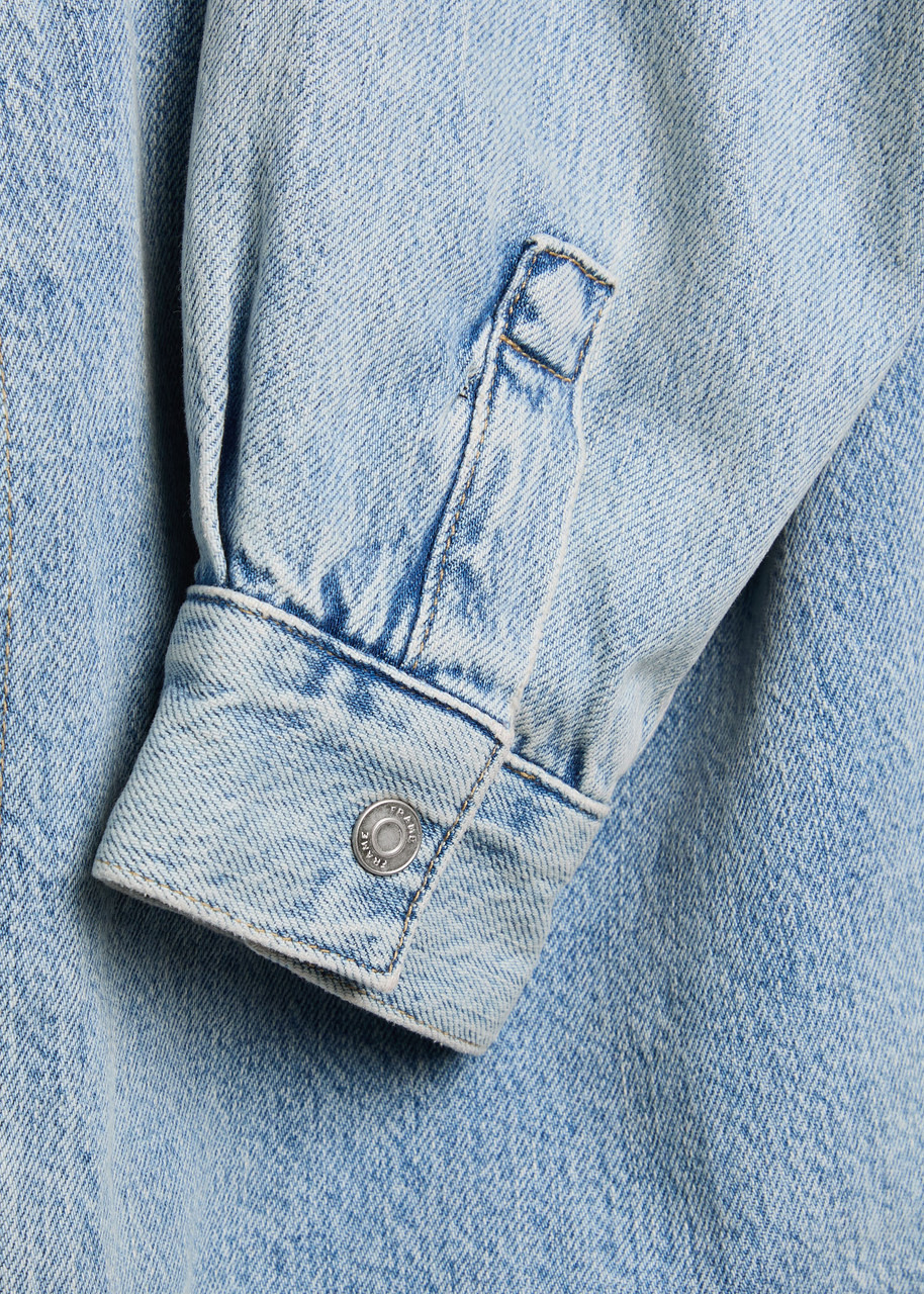Frame Suede Collar Denim Overshirt - 5