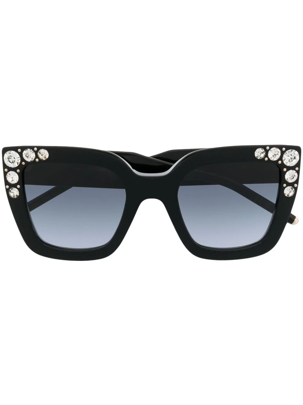 oversize crystal-embellished sunglasses - 1