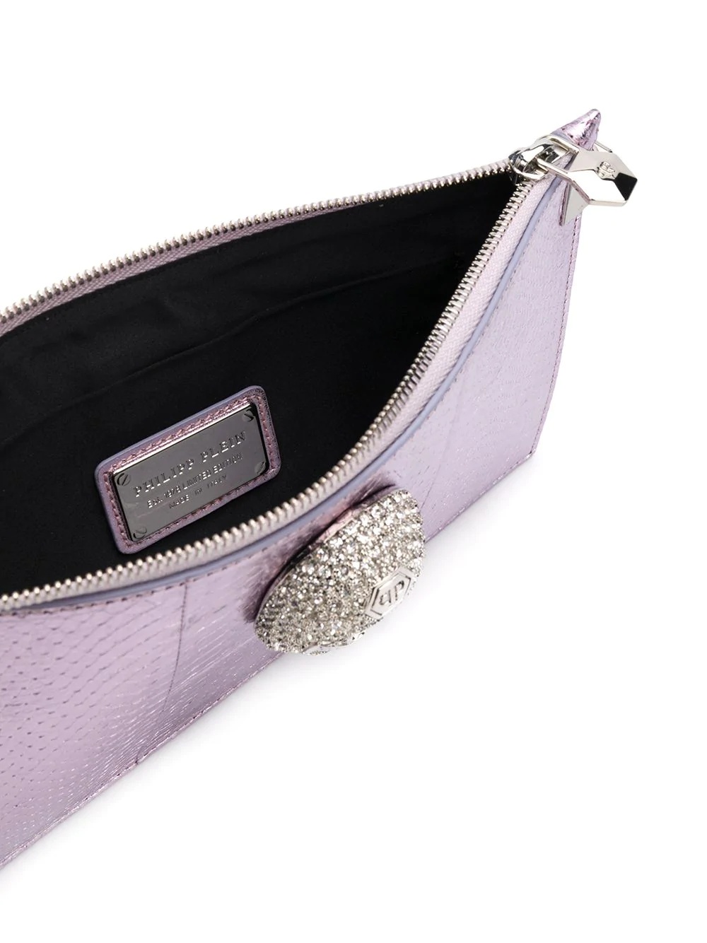 metallic zipped crossbody bag - 5