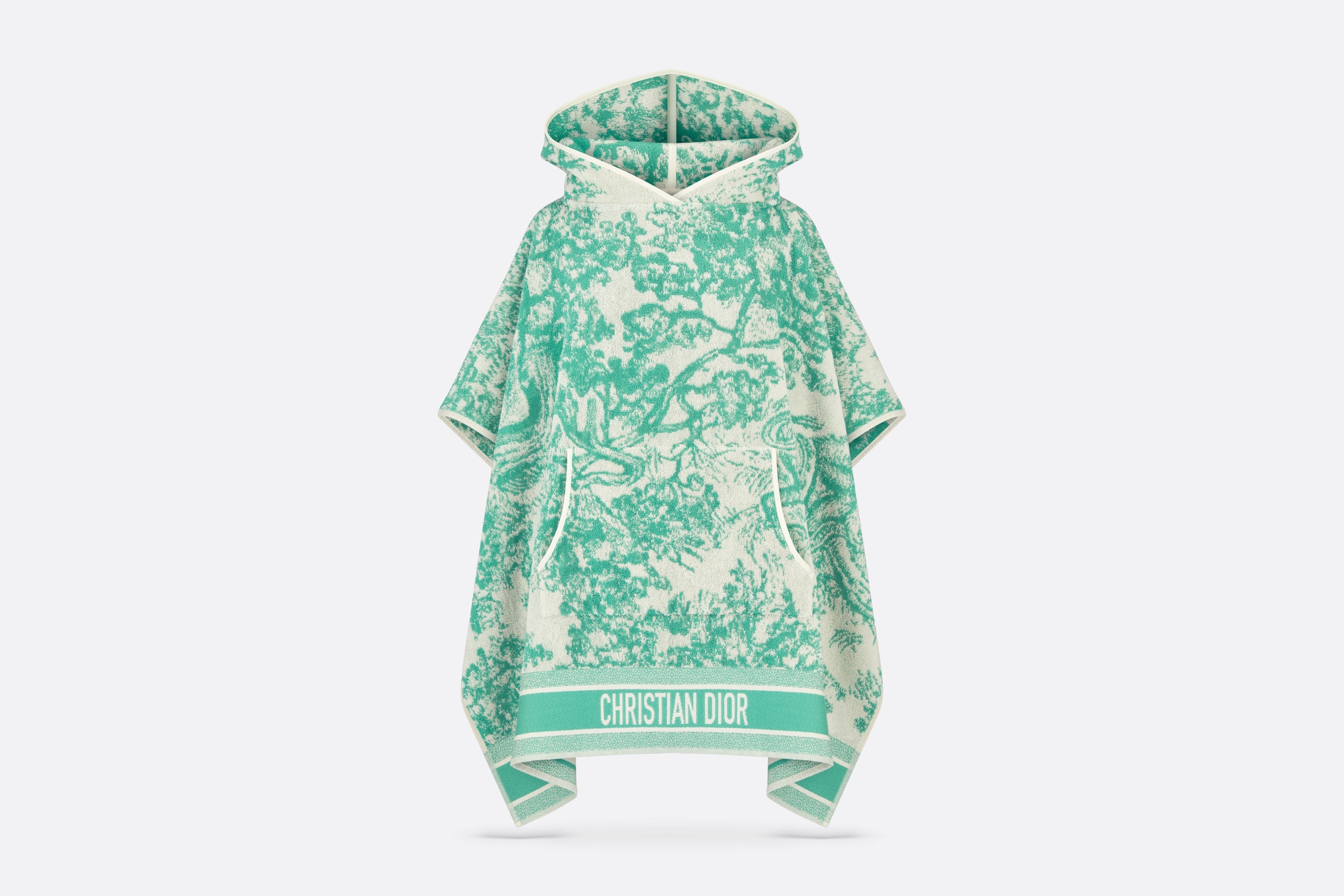 Dioriviera Toile de Jouy Sauvage Hooded Poncho - 1