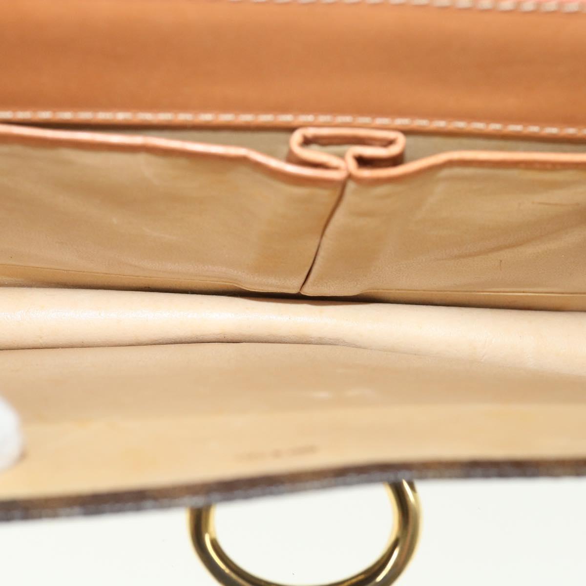 CELINE Macadam Canvas Hand Bag Pvc Leather Brown - 11