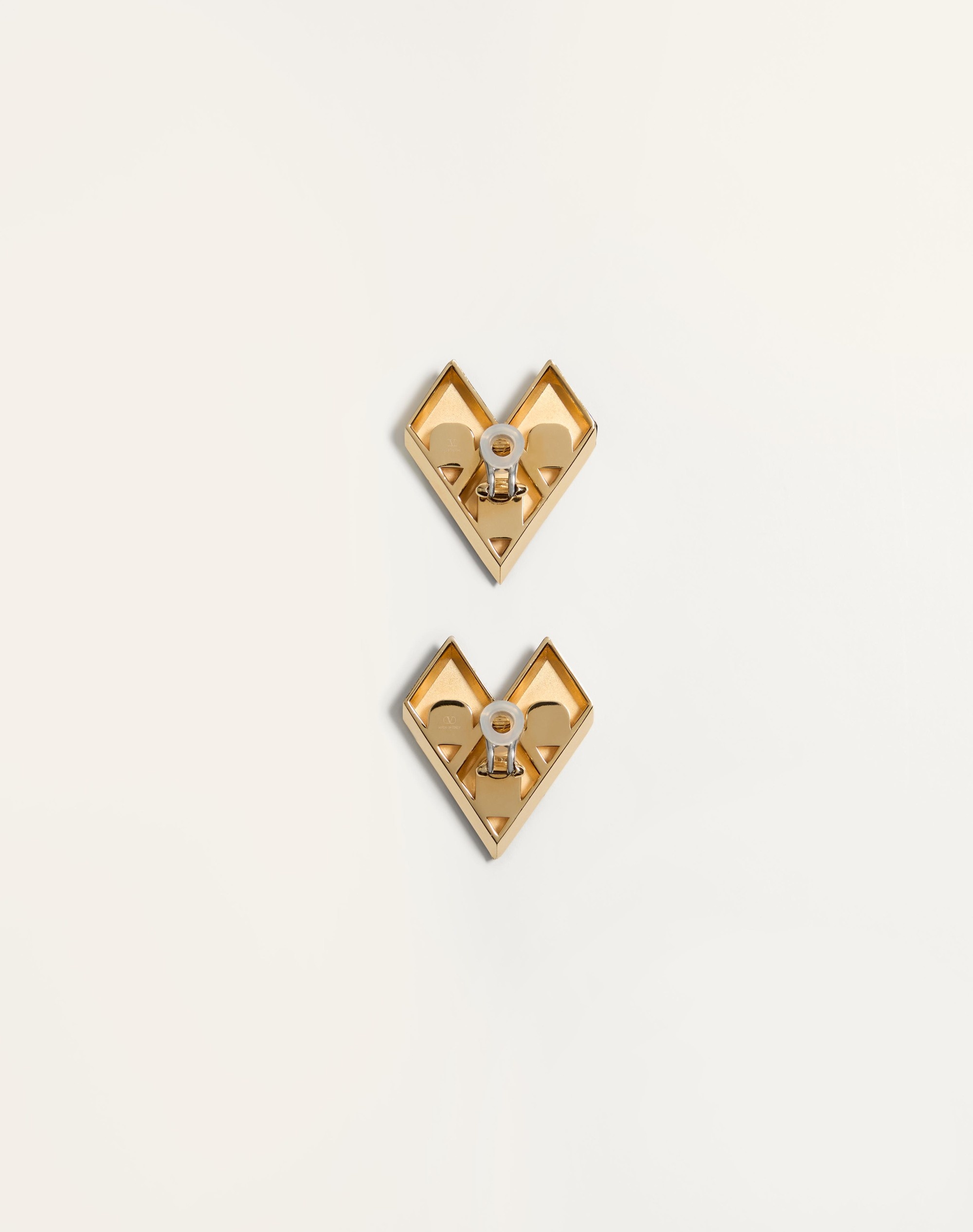 LOSANGETTES METAL, ENAMEL AND CRYSTAL EARRINGS - 4