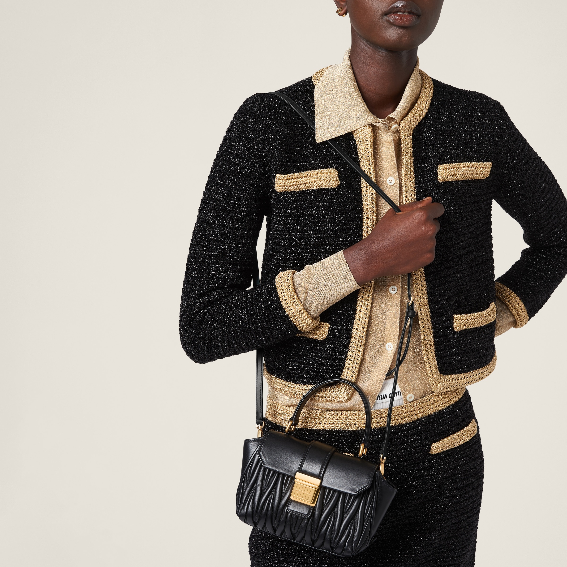 Matelassé nappa leather mini-bag - 8
