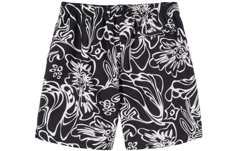 Stüssy Stussy Wavy Hawaiian Water Short 'Black' 113137 outlook