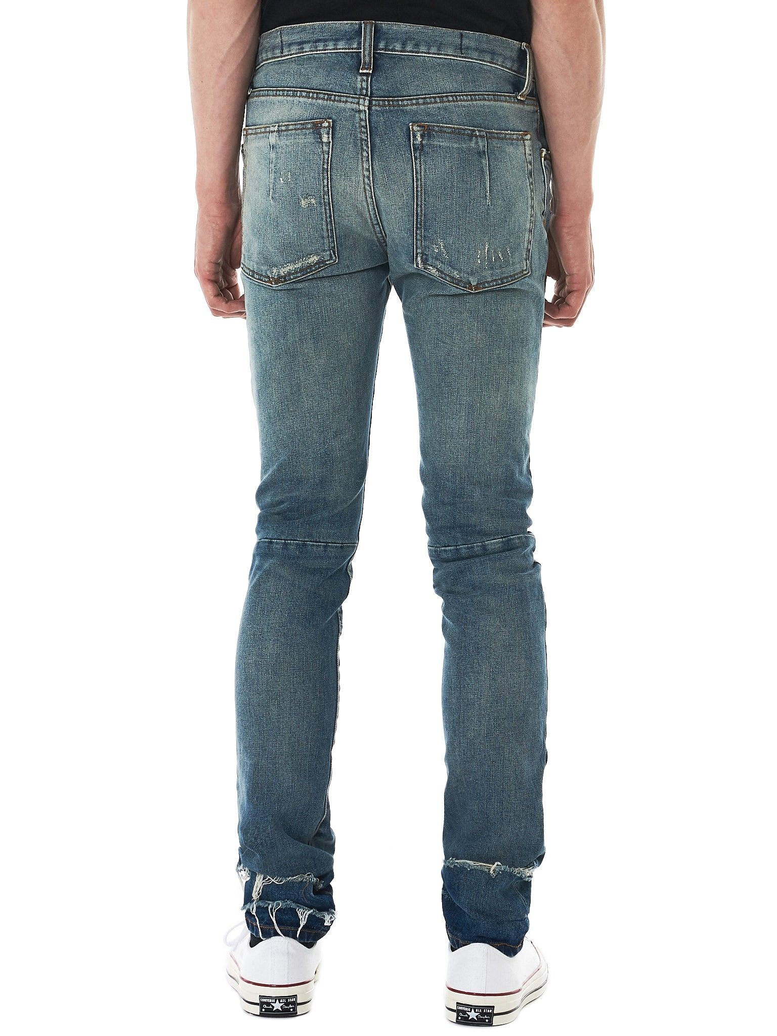 Stonewashed Distressed Jeans - 3