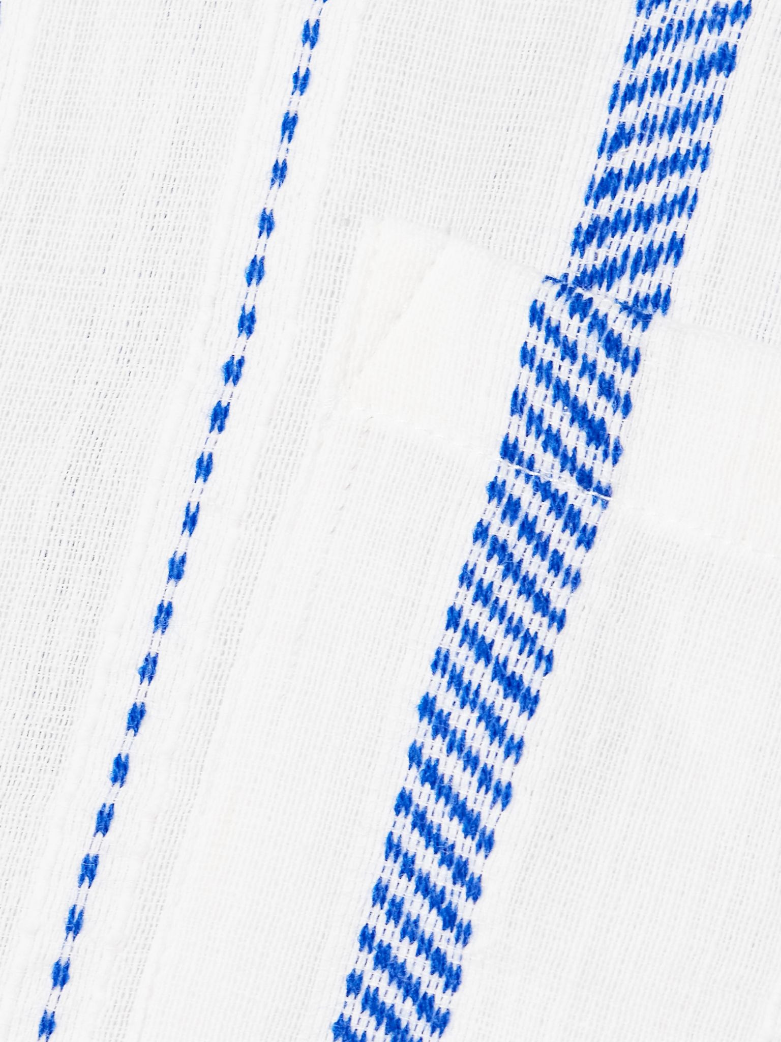 Mariam striped cotton-blend shirt White - 5