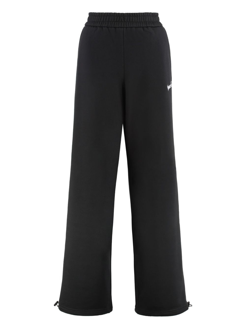 embroidered-logo drawstring track trousers - 5