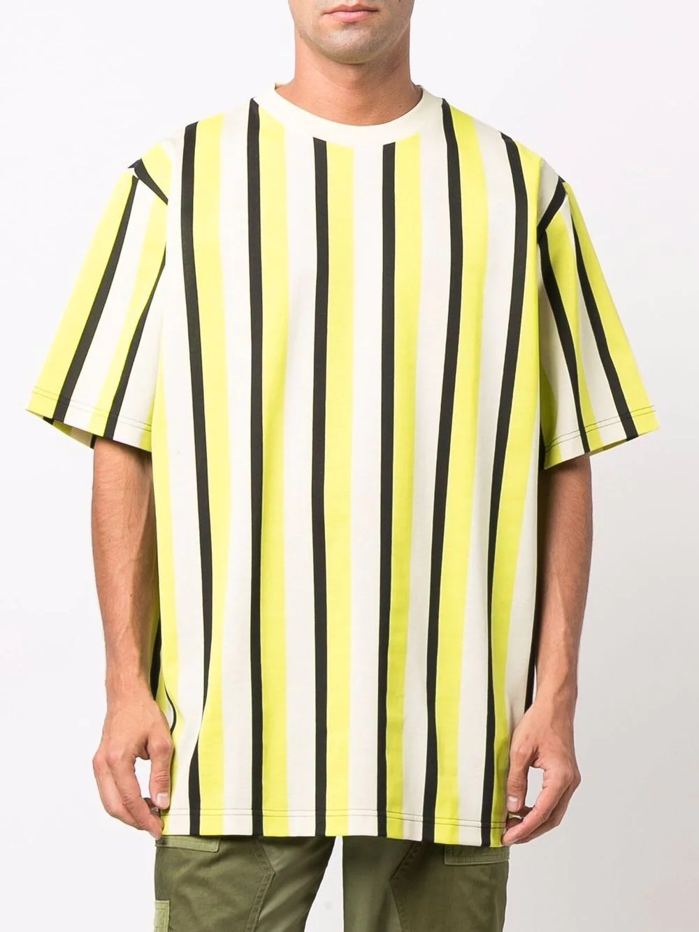 striped logo-print T-shirt - 3