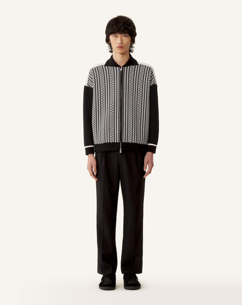 Lanvin ZIP JACKET IN SILK AND COTTON JACQUARD outlook