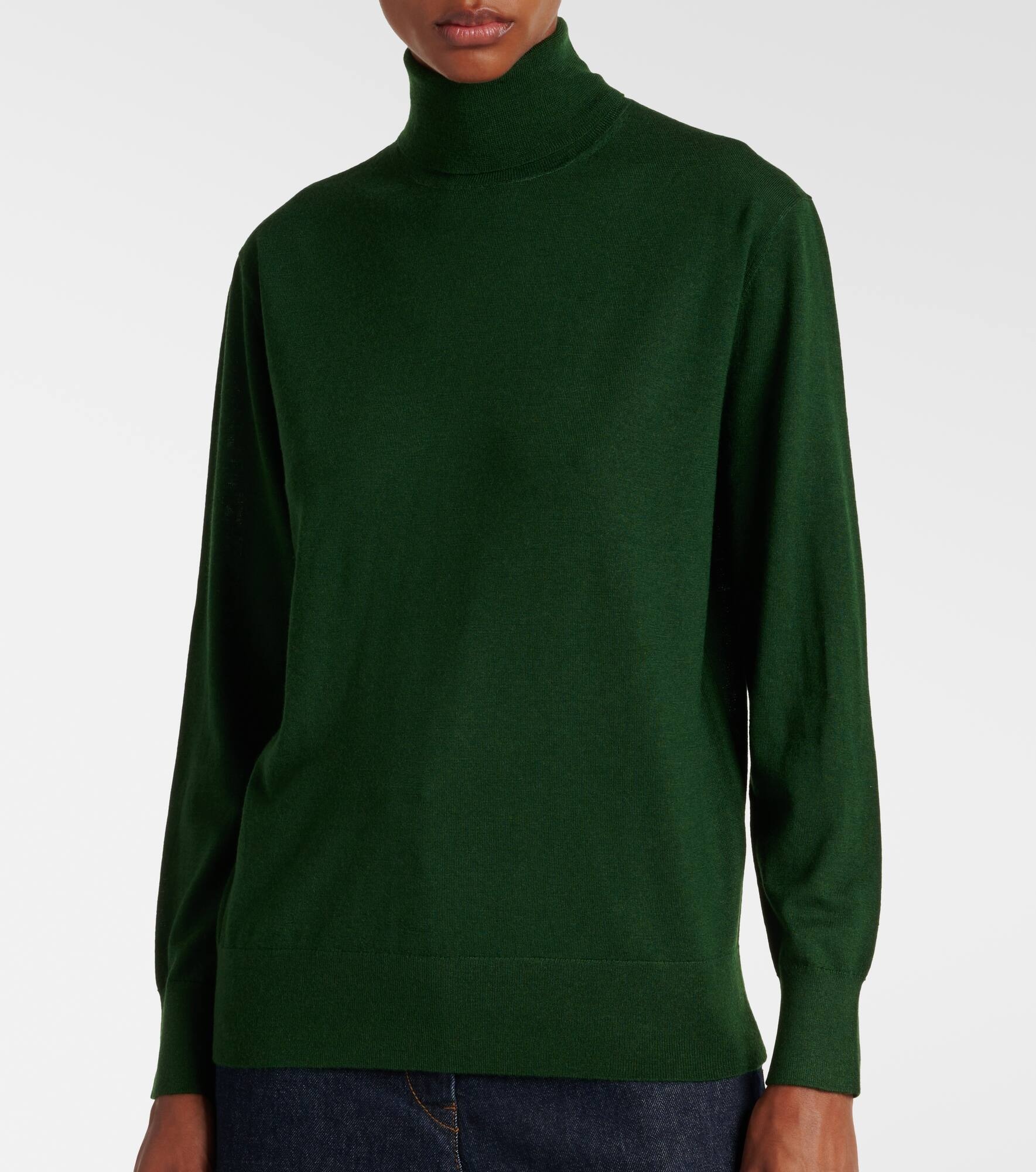 Wool turtleneck sweater - 4