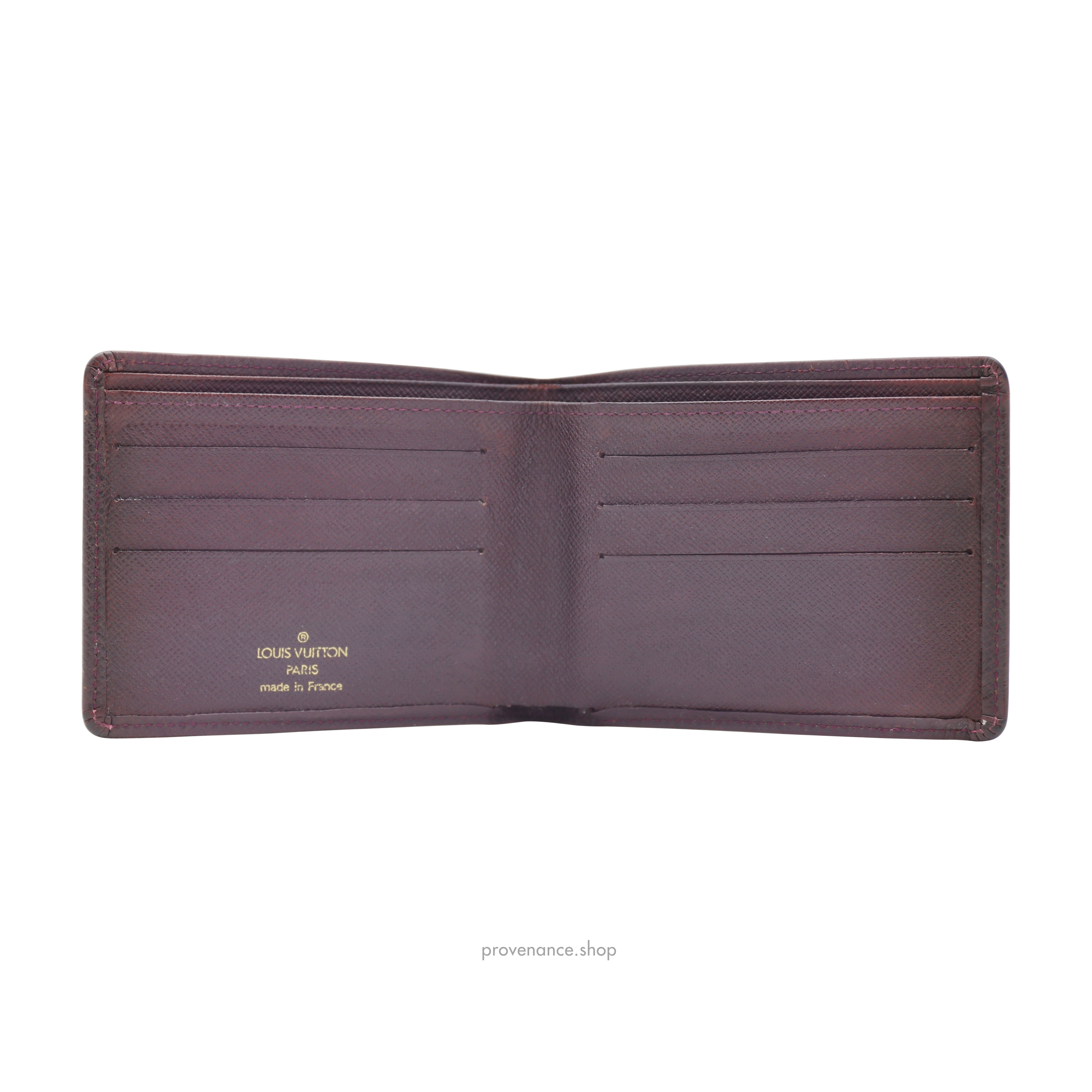 Louis Vuitton Slender Wallet - Taiga Acajou Leather - 8