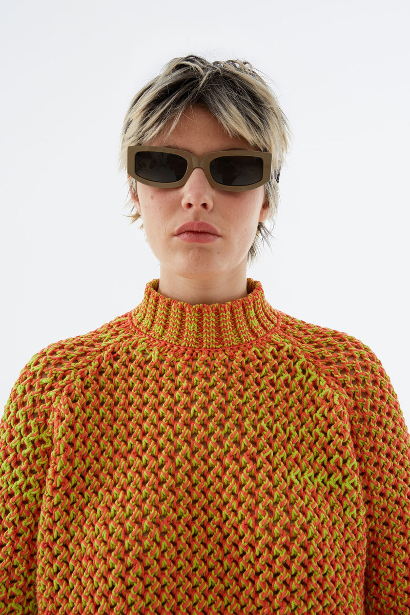 ORANGE & GREEN RAGLAN SWEATER 5