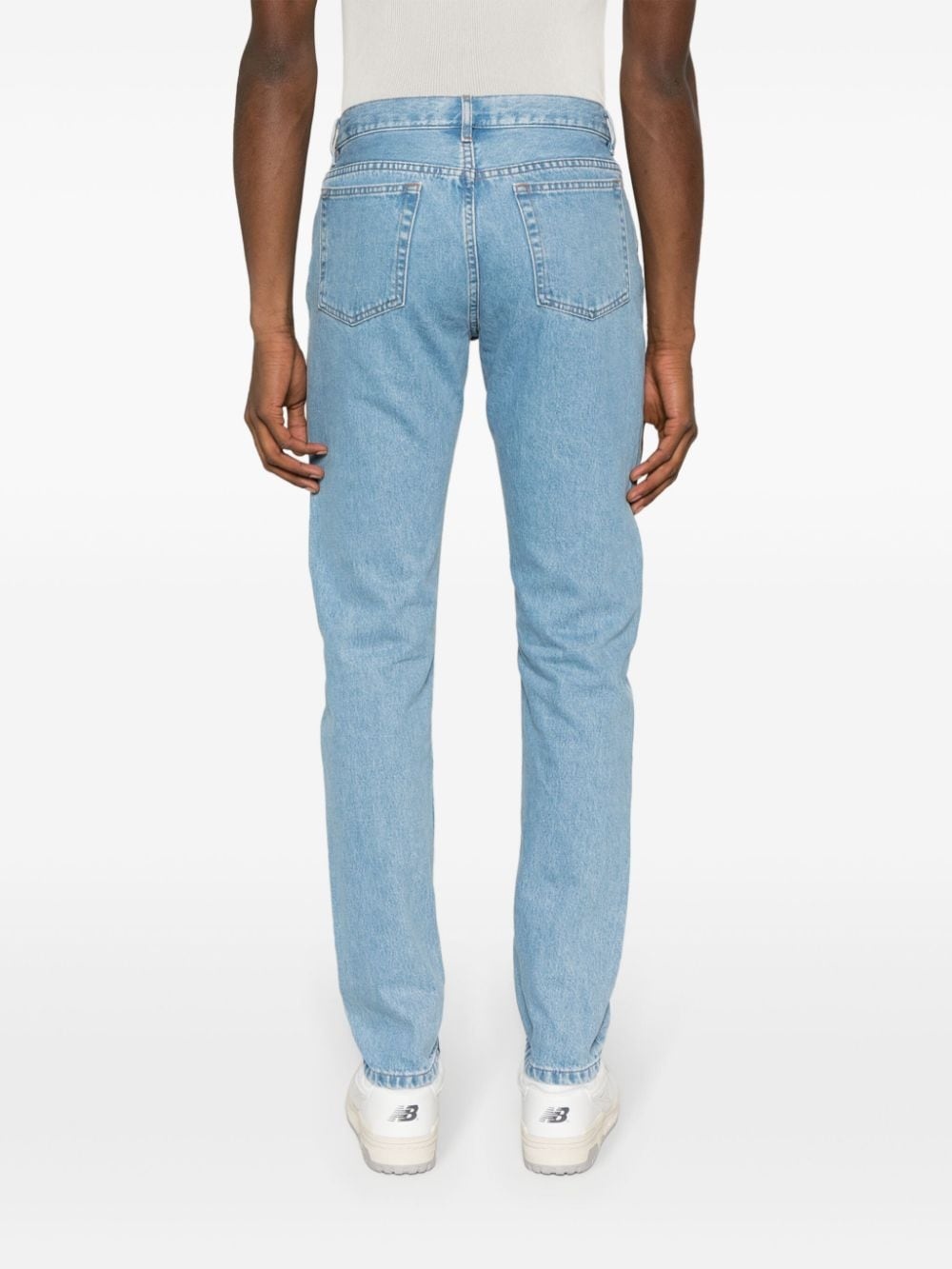 slim-cut cotton jeans - 4