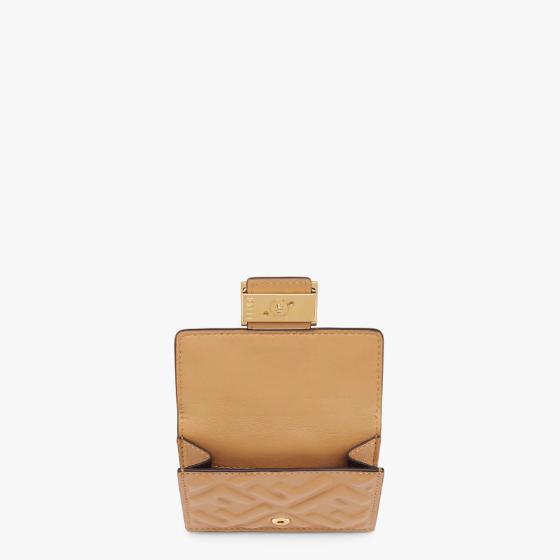 FENDI Beige nappa leather wallet outlook