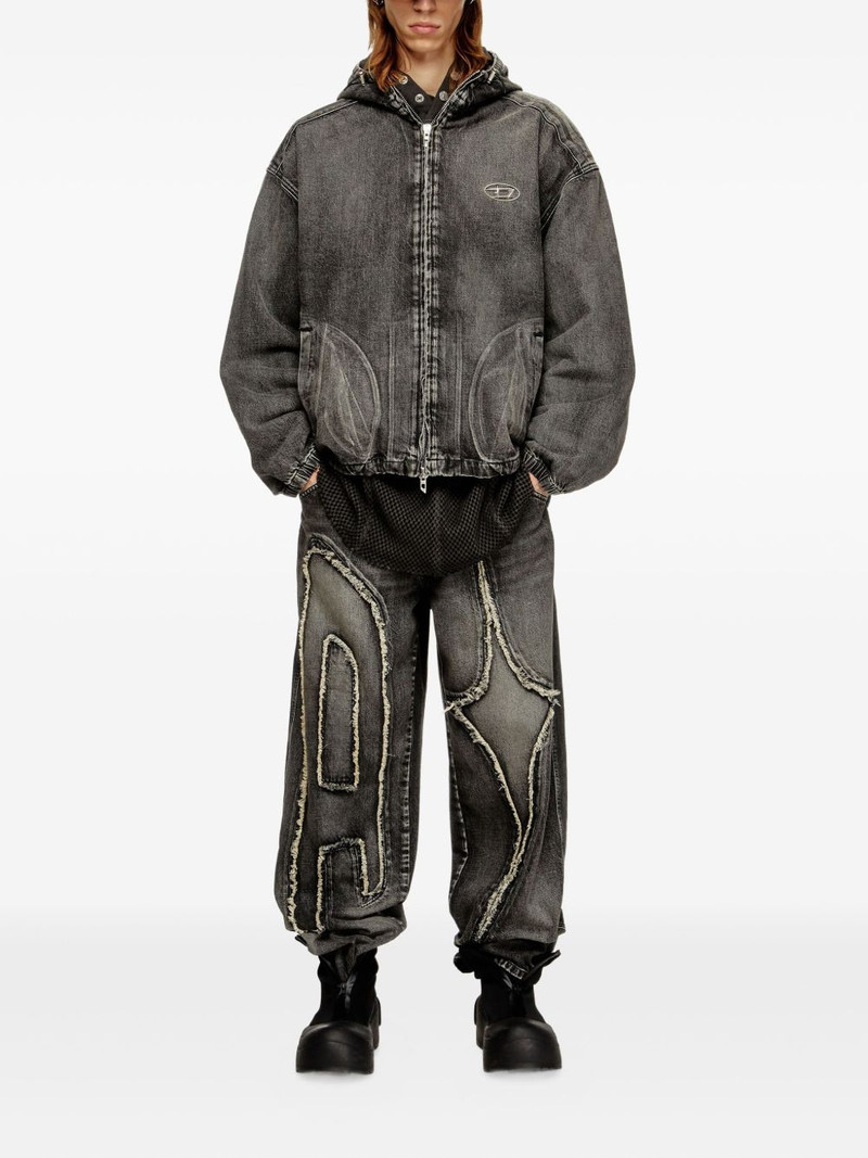 Diesel x Thug Club hooded denim jacket outlook